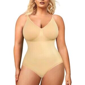 Seamless Shapewear Bodysuit Thong – Nude XS/S